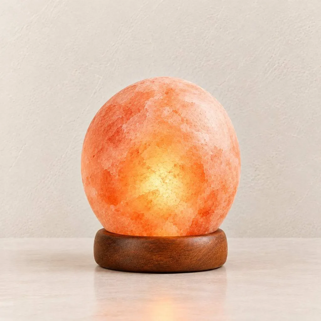 Glowing Himalayan Salt Sphere Lamp